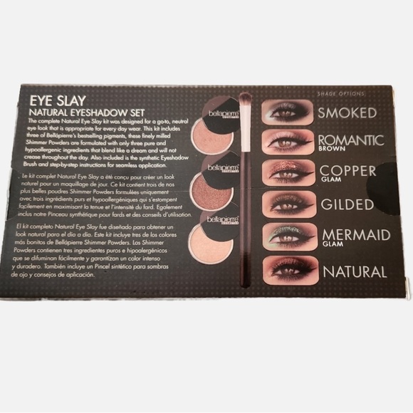Bellapierre Eye Slay Natural Shimmer Eyeshadow Powder Brush Set New 4pc. Kit NIB - Picture 5 of 6